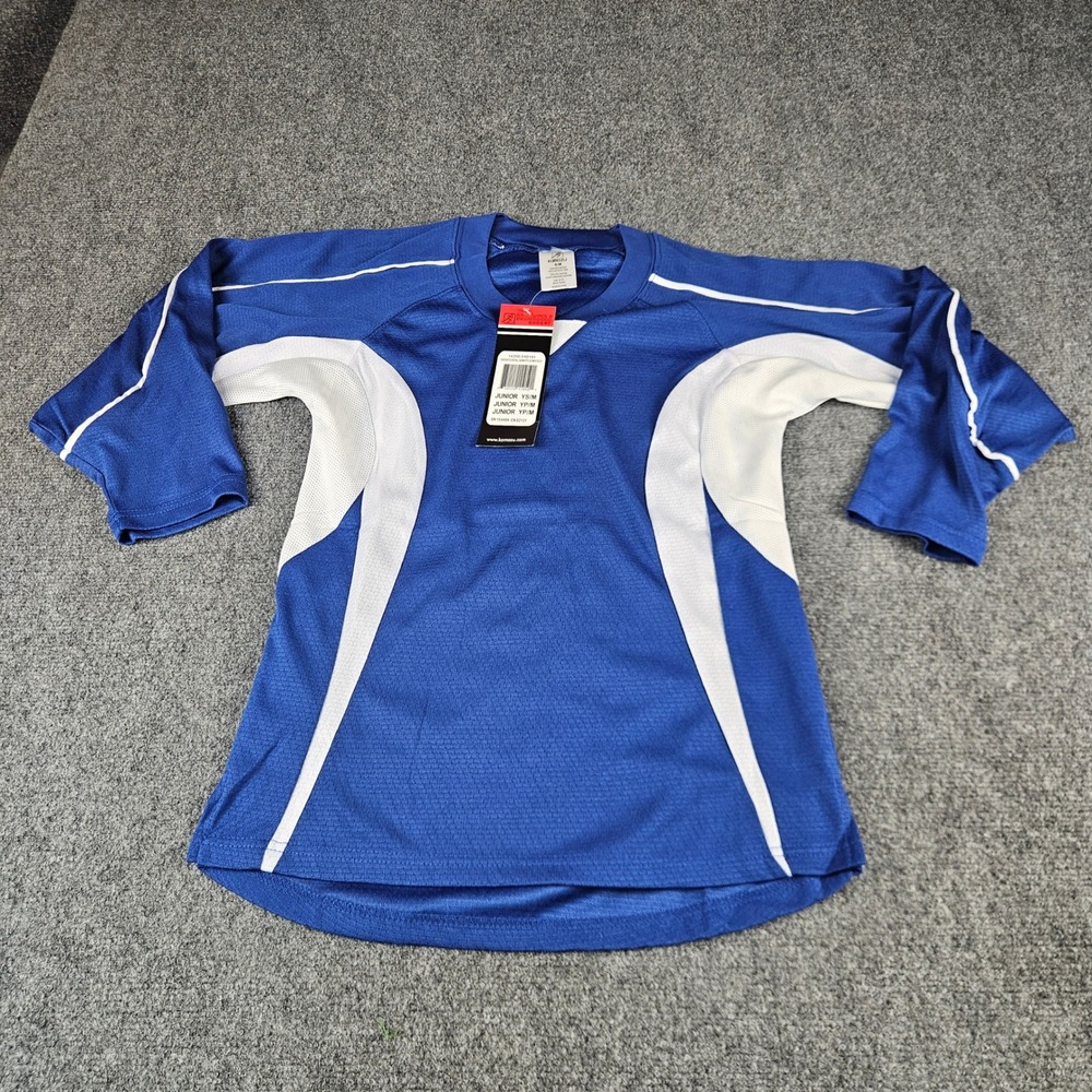 Kamazu Hockey Jersey Junior S/M Royal Blue White Practice Shirt New With Tags